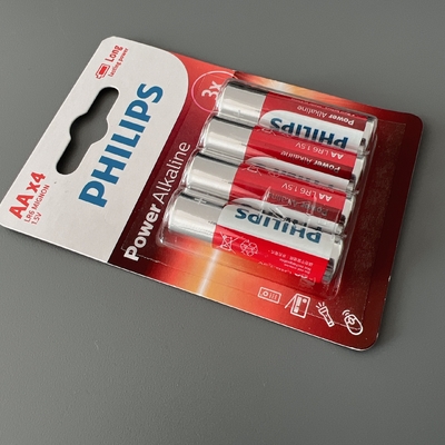 4x AA Philips Power Alkaline Battery LR6 1.5V Bulk Long Lasting