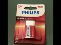 6LR61P1B/97 Pin khô kiềm PHILIPS 9V 500mAh Chứng nhận MSDS