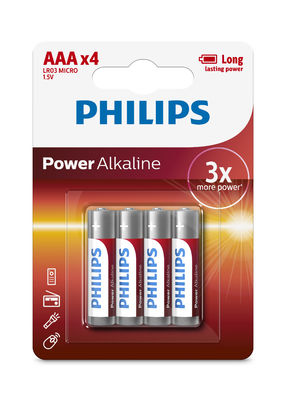 Day Life Use 1170mAh PHILIPS Alkaline AA Batteries For Radios