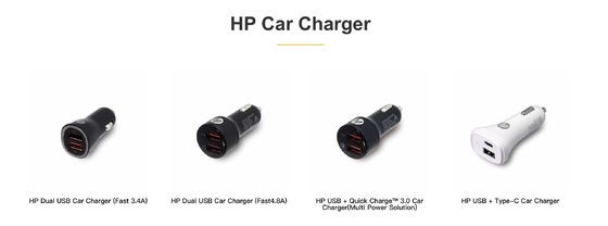 Usb Type C Super Speed HP Car Charger 3A 4.0A For Digital Devices